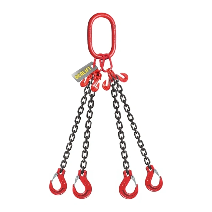 Строп цепной OCALIFT 4СЦ, 4,25 т, 2 м, с укоротителями, цепь глазированная, класс 8, G80 4sc4250t2hf