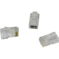 Коннектор ExeGate PL45-C5-8P8C-100 RJ-45 Кат.5e 8P8C под одножильный кабель UTP, золотое напыление 100шт EX158091RUS