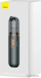 Автомобильный пылесос Baseus A2Pro 6000pa с зарядкой Type-C Black VCAQ040001 12V, емкость: 120мл, 48Вт, продолжительность: 30 минут, время зарядки: 3.5ч, 65дБ, тип контроллера: кнопка