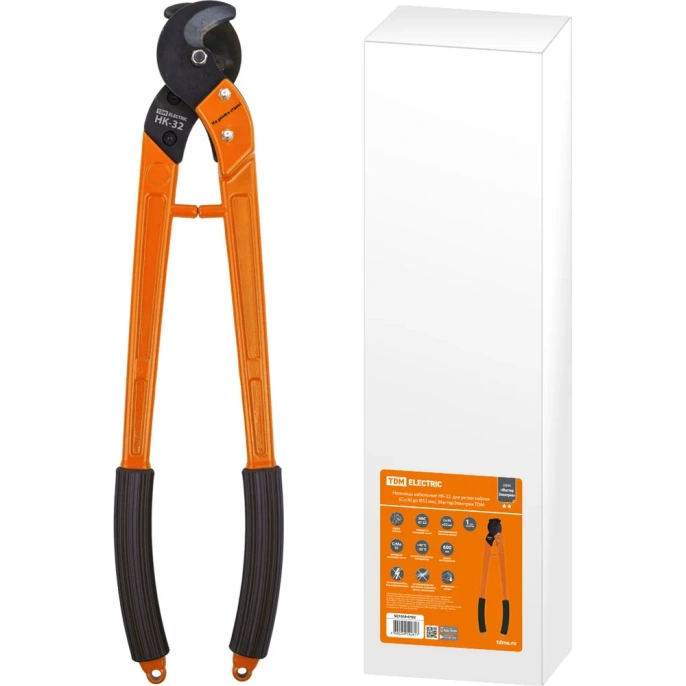 Ножницы кабельные TDM ELECTRIC НК-32, для резки кабеля серияМастерЭлектрик SQ1039-0102