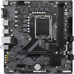 Материнская плата Gigabyte B760M E rev. 1.0 mATX, 23x21.5 см, Intel B760, 2xDDR5 DIMM, 7200МГц, до 128GB, звук 7.1, 4xSATA3.0 6Gb/s , 2xM.2, 2xPCIe4.0x16, 2xPCIe4.0x4, 1хHDMI, 1xDisplayPort B760M E rev. 1.0