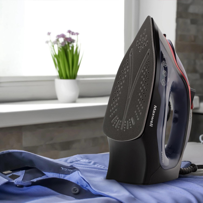 Утюг Maxwell MW-3034,  2400Вт,  черный