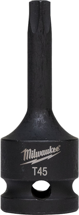 Головка ударная Milwaukee 1/2" Shockwave TX45 4932478061 монолитная, DIN 3121 / ISO 1174-2, для заворачивания с большим крутящим моментом и посадки на гайковерты 1/2"