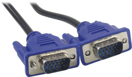 Кабель VGA Pro Cablexpert CC-PVGA-6 черный, 1.8м, 15M/15M, экран, феррит. кольца, пакет