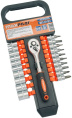 Набор головок MaxPiler MXT-22-SET 21 предмет (с трещоткой, 1/4")