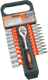 Набор головок MaxPiler MXT-22-SET 21 предмет (с трещоткой, 1/4")