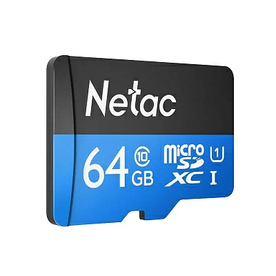 Карта памяти Netac NT02P500STN-064G-S microSDXC Memory Card 64Gb UHS-I U1