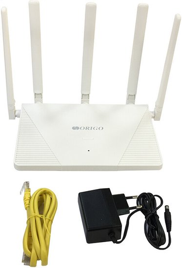 Роутер беспроводной Origo OWR3030AXG AX3000 10/100/1000BASE-T белый