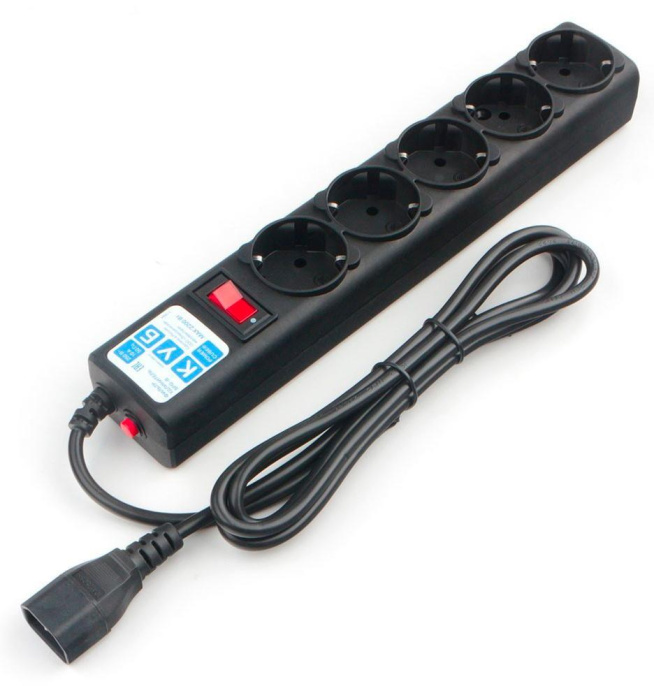 Сетевой фильтр PowerCube SPG5-B1, 0.5м, черный [spg5-в1]