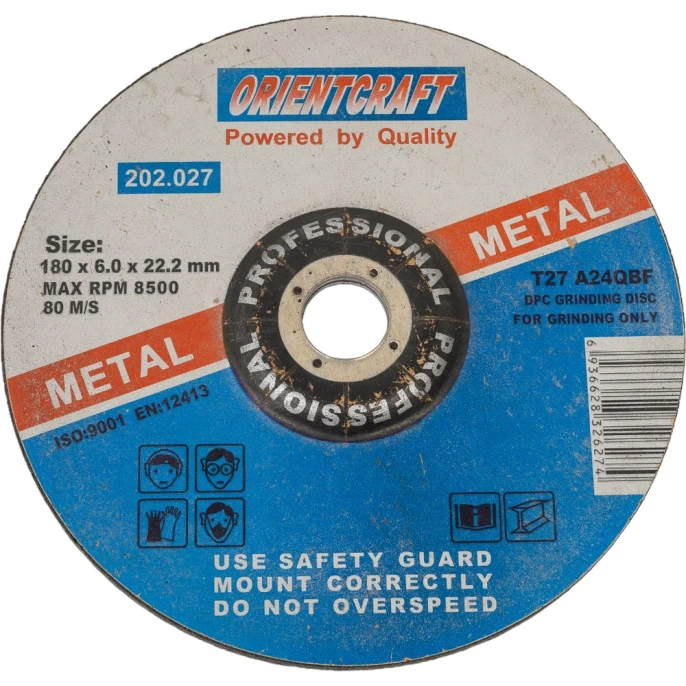 Диск зачистной по металлу (5 шт; 180x6x22.2 мм) Orientcraft OCW180602210