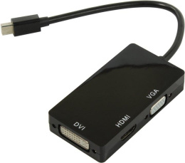 ORIENT Кабель-адаптер C310, Mini DisplayPort M - HDMI/ DVI-I/ VGA, длина 0.2 метра, черный (30408)