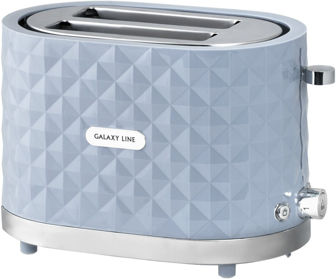 Тостер Galaxy Line GL2912 Серый мощность: 1200 Вт, автоматическое центрирование тостов, режим размораживания, съемный поддон для крошек, длина шнура питания: 0.9 м