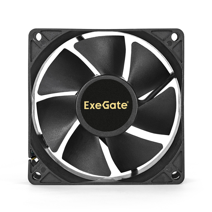 Вентилятор 12В DC ExeGate EX08025S3P 80x80x25 мм, Sleeve bearing подшипник скольжения , 3pin, 2200RPM, 22dBA EX283377RUS