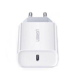Зарядное устройство UGREEN CD137 (60450) Fast Charging Power Adapter With PD 20W EU. Цвет: белый