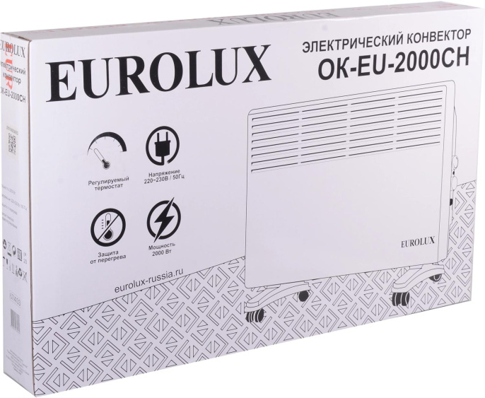 Конвектор Eurolux ОК-EU-2000CH 2000Вт белый