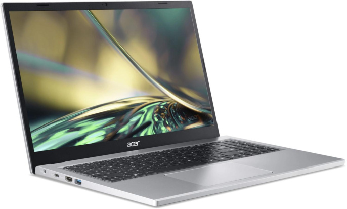 Ноутбук Acer Aspire 3 A315-24P-R1LL Ryzen 5 7520U 16Gb SSD512Gb AMD Radeon 610M 15.6" IPS FHD 1920x1080 без ОС silver WiFi BT Cam NX.KDEER.00G