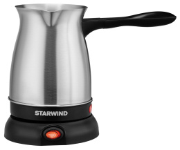 Кофеварка StarWind STS6054,  Электрическая турка,  серебристый  / черный