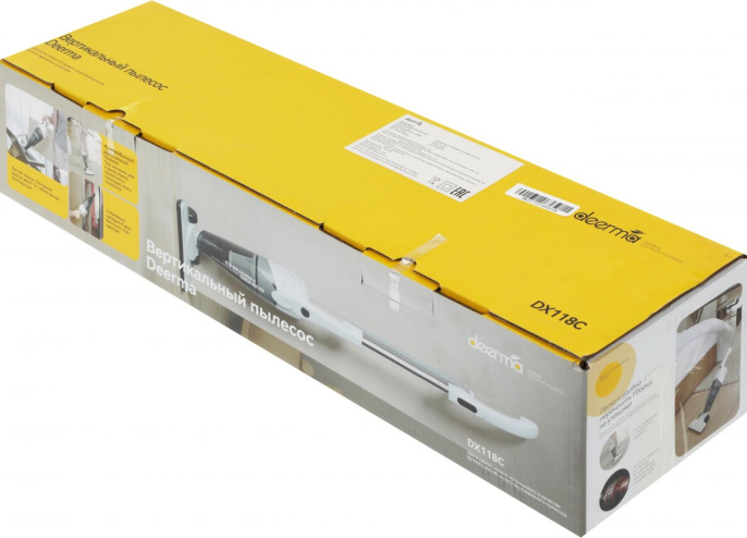 Пылесос ручной Deerma DX118C 600Вт белый/серый