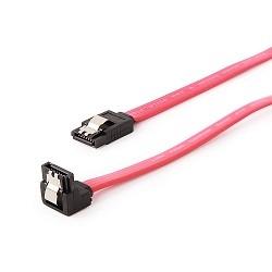 Cablexpert Кабель интерфейсный SATA 50см, угловой разъем, 7pin/7pin, защелка, пакет CC-SATAM-DATA90