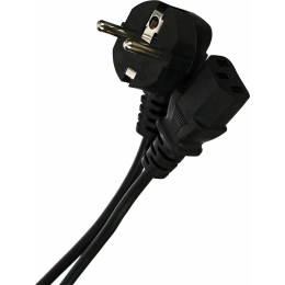 Компьютерный кабель AOpen/Qust розетка 220V угловая Евровилка VDE 3G*0,5mm2 3,0m Aopen ACE021-3M
