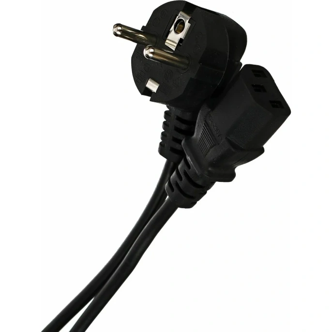 Компьютерный кабель AOpen/Qust розетка 220V угловая Евровилка VDE 3G*0,5mm2 3,0m Aopen ACE021-3M