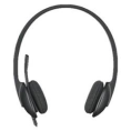 Гарнитура Logitech H340, для контактных центров, накладные, проводные, черный [981-000475]
