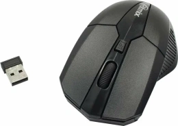 Беспроводная компьютерная мышь RITMIX RMW-560-BLACK полноразмерная мышь, беспроводная радио, сенсор оптический 1000 dpi, 3 кнопки, колесо с нажатием, цвет черный