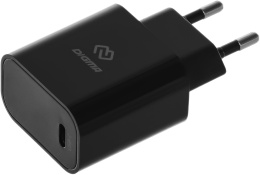 Сетевое зарядное устройство Digma DGW3C,  USB-C, 30Вт, 3A, черный [dgw3c0f010bk]