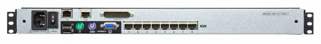 KVM консоль ATEN 19" 1-Local/Remote Share Access 8-Port Multi-Interface Cat 5 Dual Rail LCD KVM over IP switch KL1508AIN-AXA-RG