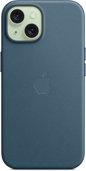 Чехол клип-кейс Apple FineWoven Case, Pacific Blue, для Apple iPhone 15 [mt3g3fe/a]
