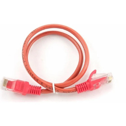 Патч-корд PREMIER PP12-0.5M/R литой (molded), UTP, кат.5E, 0.5м, 4 пары, 26AWG,  алюминий омедненный,  многожильный,  красный