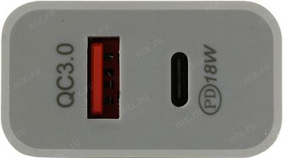 KS-is KS-601W Зарядное устройство USB (Вх. AC100-240V Вых.DC5/9/12V 18W USB+USB-C)