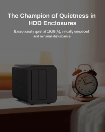 Внешний корпус для жёстких дисков TerraMaster D2-320 DAS tower/JBOD,RAID0,1/up to 2 SATA 3,5' or 2,5' /1xUSB3.1 Type-C gen2/1xPS/1YW