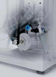 Стиральная машина Gorenje W2NHPI62SCS, с фронтальной загрузкой, 6кг, 1200об/мин, с паром, инверторная