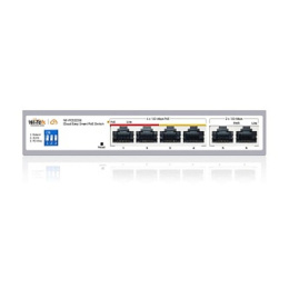 Wi-Tek WI-PCES206, настраиваемый PoE 60Вт, порты 4FE PoE + 2FE, Easy Smart