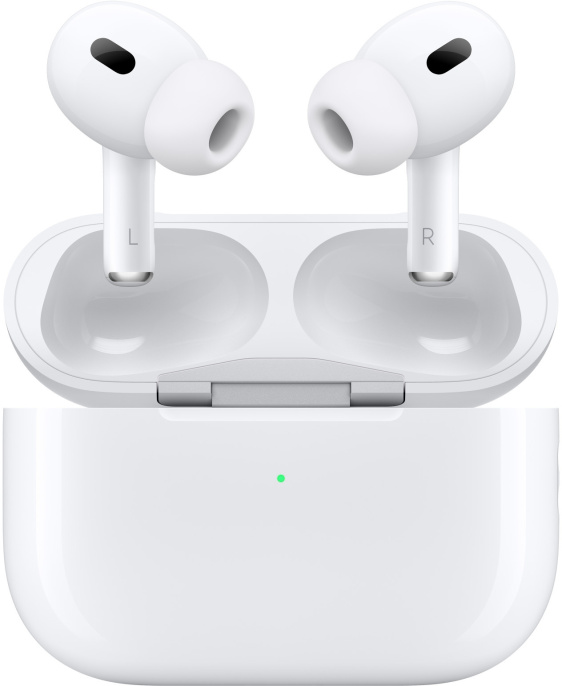 Наушники Apple AirPods Pro 2 2023 A3047/A3048/A2968, Bluetooth, внутриканальные, белый [mtjv3za/a]