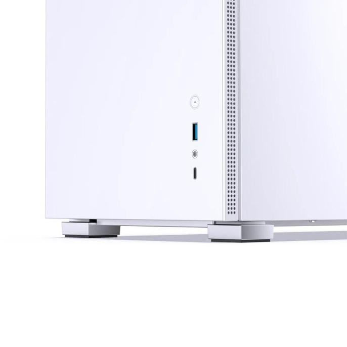 Корпус компьютерный Mini-Tower/ Case JONSBO D31 STD, Mini-Tower, TG, no fan, 1xUSB-A 3.2 + 1xUSB-C 3.2, mATX, mDTX, mITX White (D31 STD White)