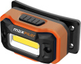 Фонарь налобный аккумуляторный MaxPiler MHF-01 (300/100/20/8 Лм, LED COB, 65°, 5 реж, 1.5-18 ч, инд. заряда)