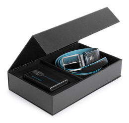 Набор подарочный мужской Piquadro Blue Square, кожа натуральная, черный [cubox15b2r/n]