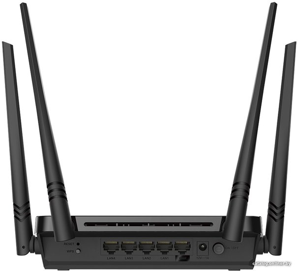 Wi-Fi роутер D-Link DIR-822/RU,  Wi-Fi 5,  AC1200,  2.4/5ГГц, 4 LAN,  черный [dir-822/ru/e1a]