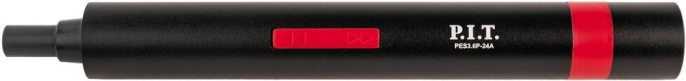 Отвертка аккумуляторная P.I.T. PES3.6P-24A питание от аккумулятора, Li-ion 1300мА·ч, 180об/мин, 2Н·м, напряжение аккумулятора: 3.6В, ток зарядки: 0.3А, ёмкость аккумулятора: 1.3А·ч, реверс, подсветка, аккумулятор в комплекте