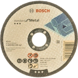 Диск отрезной по металлу 125x22.2 мм Bosch 2608603166