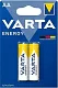 Батарейка Varta ENERGY LR6 AA BL2 Alkaline 1.5V (4106) (2/40/200) (2 шт.)