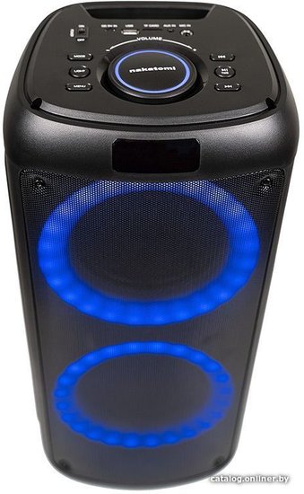 Акустическая портативная колонка Nakatomi GS-30 - 30WRMS, Караоке с беспр. микр, BTFMUSBSDLEDДУ