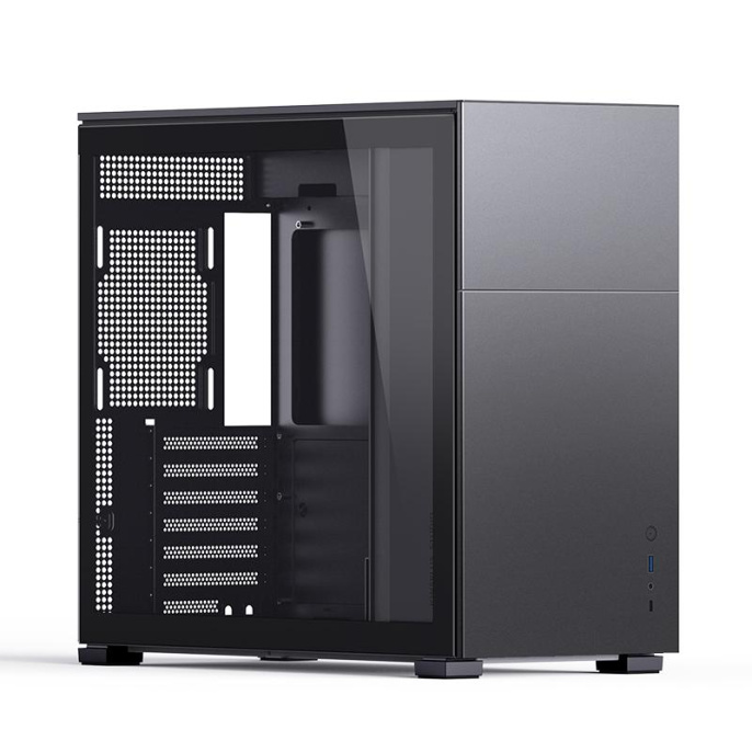 Корпус без блока питания Case JONSBO D41 STD, Midi-Tower, TG, no fan, 1xUSB-A 3.2 + 1xUSB-C 3.2, ATX, mATX Black (D41 STD Black)