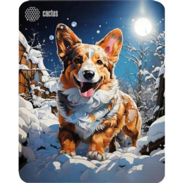 Коврик для мыши CACTUS Corgi (Корги) рисунок (тканевый, прорезиненное основание, 300x250x3мм) (CS-MP-D13M)
