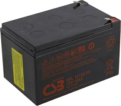 Аккумулятор CSB GPL12120 F2 (12V12Ah)