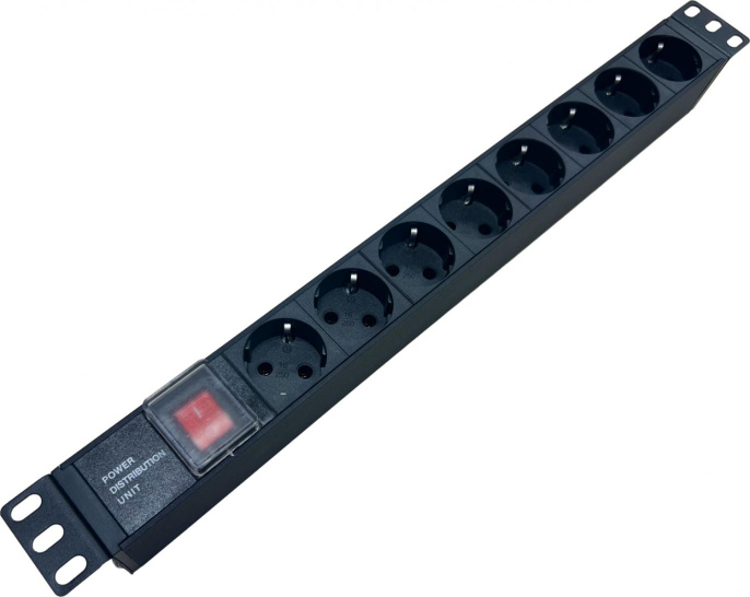 Блок распределения питания NTSS NTSS-PDU-DA1015,  горизонт.размещ.,  SchukoХ8,  Тип вход. тока 10A