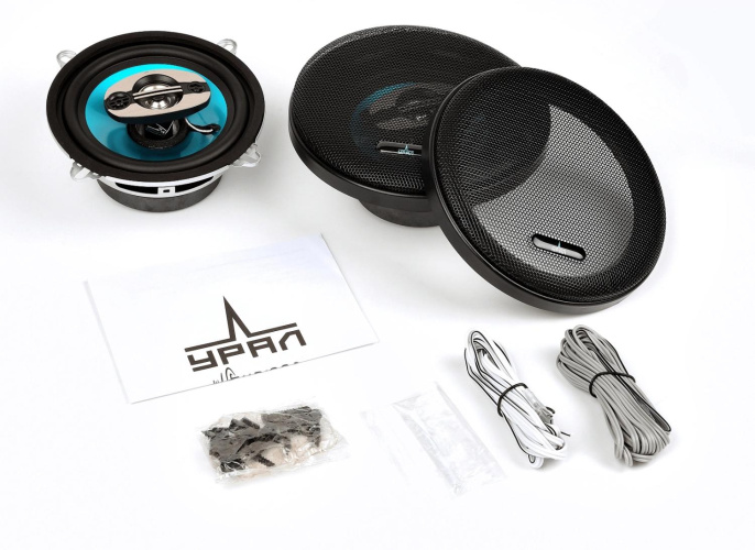 Колонки автомобильные Ural Бирюза АС-Б1347 без решетки 120Вт 91дБ 4Ом 13см 5дюйм ком.:2кол. коаксиальные четырехполосные