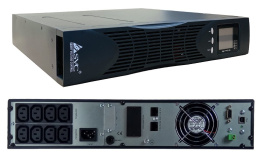 Источник бесперебойного питания SVC, Онлайн, 1кВА/0.9кВт, Возм.подкл.внешних АКБ/Блоков, Вых.разъёмы: 8 розеток C13, LCD-дисплей, SNMP-слот, 2U, Стоечный 19" чувствителен к фазе